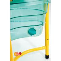sand and water table blue