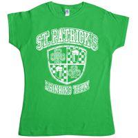 saint patricks day womens t shirt patricks drinking team