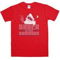 santa is my homeboy t shirt