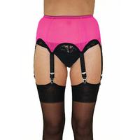 Sassy 6 Straps Powernet Suspender Belt