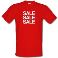 Sale Sale Sale male t-shirt.