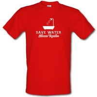 save water shower together male t shirt