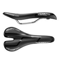 san marco aspide triathlon racing road saddle white silver