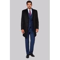 savoy taylors guild regular fit black cashmere overcoat