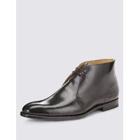 Savile Row Inspired Leather Lace-up Chukka Boots