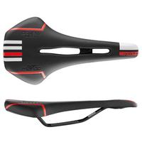 San Marco Squadra Dynmaic Open Road Saddle - Black / Red / Wide