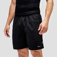 saucony run lux short black black