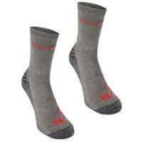 Salomon Lightweight 2 Pack Walking Socks Mens