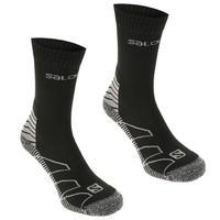 salomon lightweight 2 pack walking socks mens