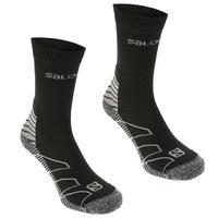 salomon lightweight 2 pack walking socks mens