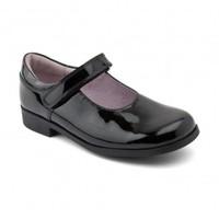 Samba, Black Patent Girls Riptape School Shoes