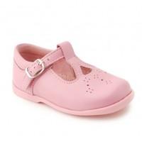 sandalette iii pink leather girls buckle first walking shoes