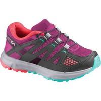 salomon xr mission j girlss childrens shoes trainers in grey