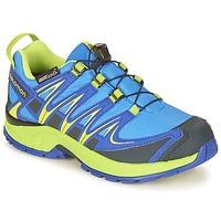 salomon xa pro 3d cswp j girlss childrens sports trainers shoes in blu ...