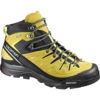 Salomon X Alp Mid Leather GTX black/alpha yellow/gecko green