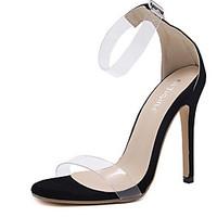 Sandals Summer Transparent Shoe Rubber Dress Stiletto Heel Buckle