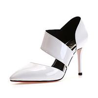 Sandals Spring Summer Fall Club Shoes Cowhide Office Career Party Evening Dress Stiletto Heel Black Red White