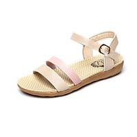 Sandals Summer Mary Jane Leatherette Outdoor Dress Casual Low Heel Buckle Walking