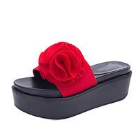 Sandals Summer Creepers Comfort PU Casual Low Heel Flower