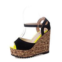 sandals spring comfort pu outdoor wedge heel