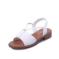 Sandals Summer Comfort PU Office Career Casual Low Heel Hollow-out