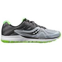 Saucony Ride 10 Running Shoes - Mens - Grey/Black/Slime