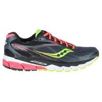 Saucony Ride 8 Running Shoes - Womens - Midnight/Coral/Citron