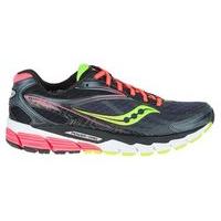 saucony ride 8 running shoes womens midnightcoralcitron