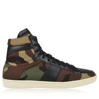 saint laurent camouflage high top trainers