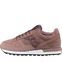 Saucony Mens Shadow Original Suede Trainers Plum