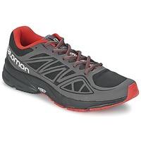 salomon sonic aero mens running trainers in black