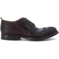 sartori gold leather lace up with studs mens casual shoes in brown