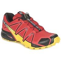 salomon speedcross 4 mens running trainers in red