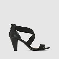 Sandals with Back Zip Fastening