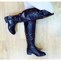 safia buckle back over the knee boots