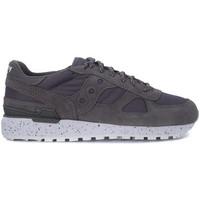 Saucony Shadow Sneaker in grey suede and canvas men\'s Trainers in grey