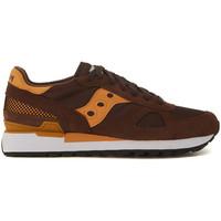 Saucony Sneaker Shadow in suede marrone e arancione men\'s Shoes (Trainers) in brown