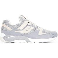 Saucony Grid 9000 Knit Trainers Grey men\'s Shoes (Trainers) in grey