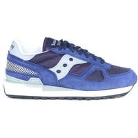 Saucony Sneaker Shadow in blue and grey suede and fabric men\'s Trainers in blue