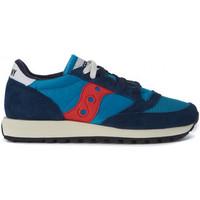 saucony sneaker jazz vintage in light blue navy and red mesh fabric me ...