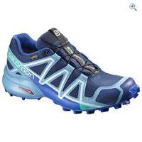 salomon womens speedcross 4 gtx trail running shoe size 8 colour blue  ...