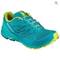 salomon womens sense marin trail running shoe size 4 colour turquoise