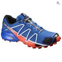 salomon mens speedcross 4 trail running shoe size 11 colour blue red