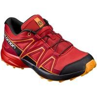 salomon w terenie speedcross j womens running trainers in red