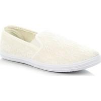 Sabatina Bia?e Koronkowe Slip ON women\'s Slip-ons (Shoes) in white