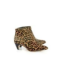 Sam Edelman Lucy Leopard Print Heeled Ankle Boots