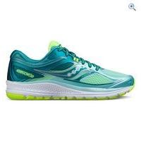 saucony guide 10 womens running shoe size 5 colour teal citron