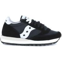 Saucony Jazz sneaker in black and white suede and nylon women\'s Trainers in black