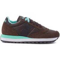 saucony sneaker jazz in suede e tessuto mesh marrone womens trainers i ...