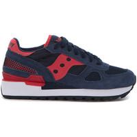 Saucony Sneaker Shadow in blue suede and net fabric women\'s Shoes (Trainers) in blue